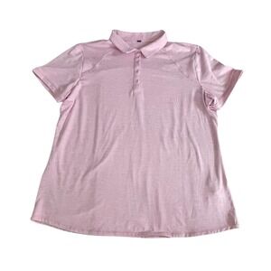 Skechers Pink Short Sleeve Collared Polo Shirt Women